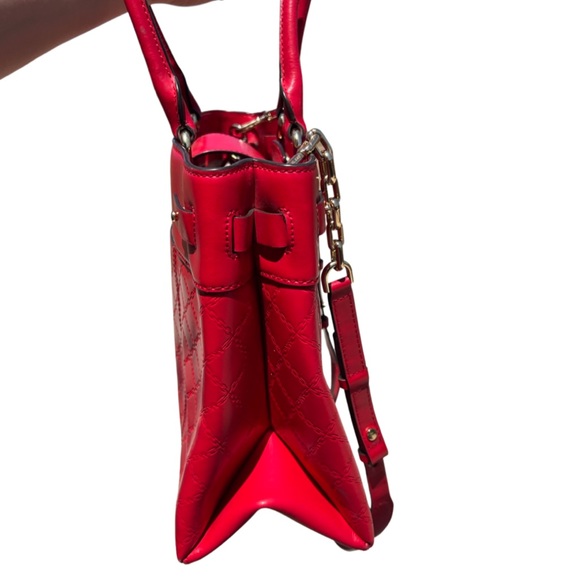 Michael Kors Embossed Monagram Shoulder Bag - Picture 7 of 9